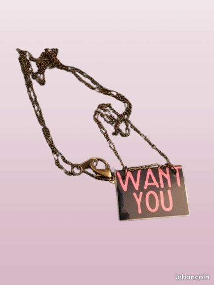 Pendentif bijou marque CHACREA WANT YOU & POWER (image 2)