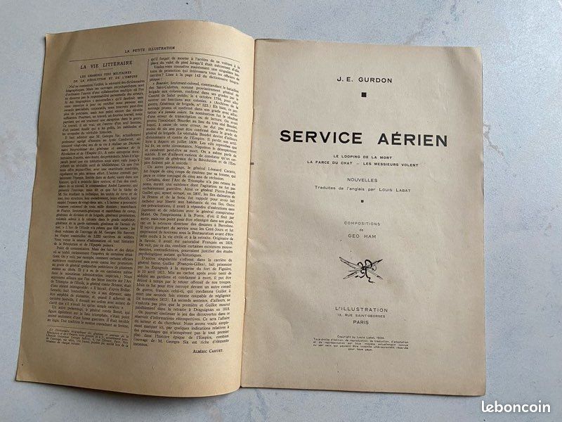 La petite illustration 1934. « service aérien « (image 3)