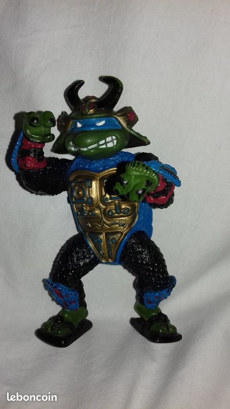 Figurine tortue ninja Leo Samurai Hauteur 12 Cm Année 1990 (image 1)