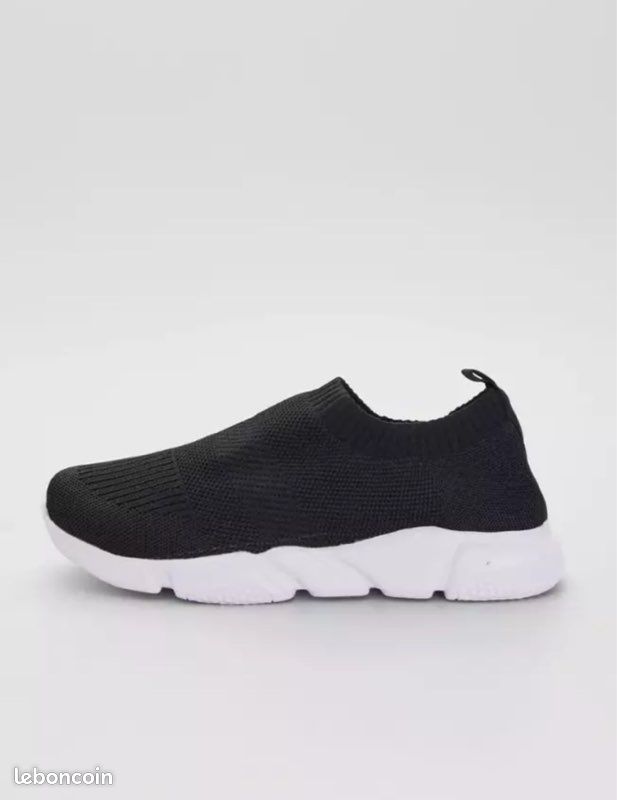 Baskets Chaussures Noir Taille 43 Homme Neuf (image 2)