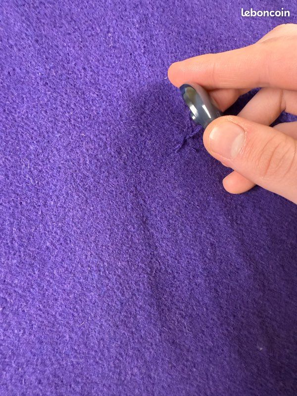 Tissu 100% Cachemire D'Écosse - Violet Anglais - 2.73m X 155cm - Pour Chemisage Ou Enduction