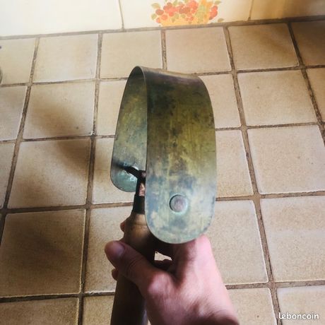 Ancien Outil Pour Chevaux – Couteau à Chaleur – Laiton – Vintage (N°1)