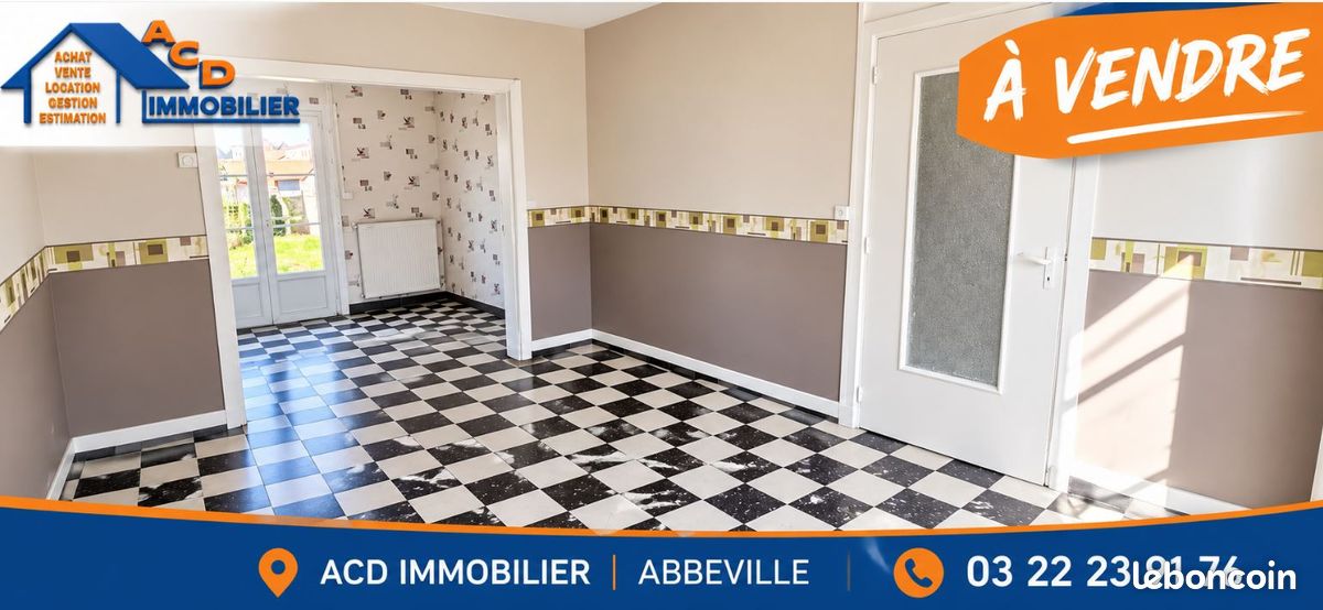 Maison 4 pièces 65 m² · à Abbeville · 65 m² · 102 600 €