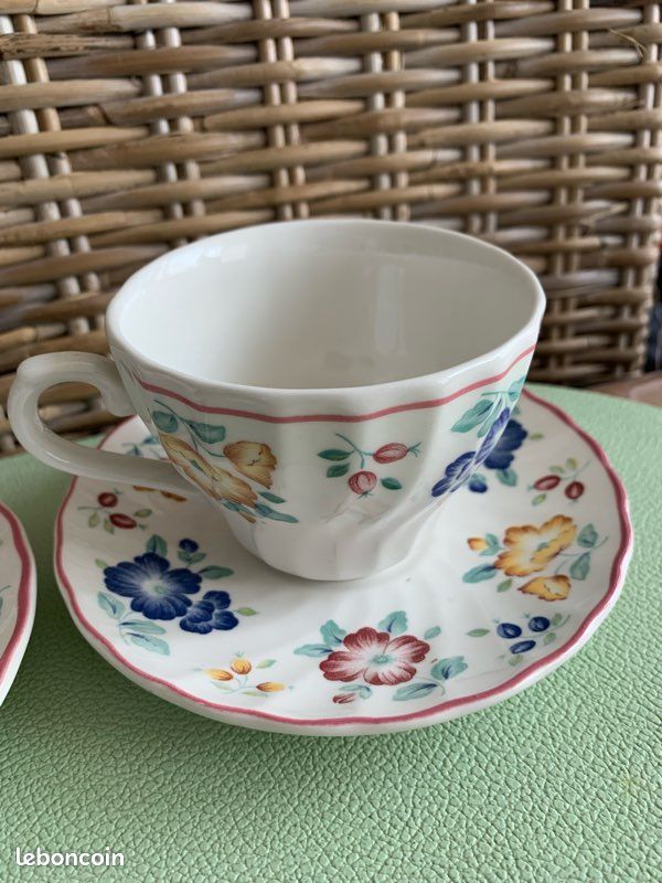 3 Tasses et sous tasses Espresso Origami 9cl - Rouge