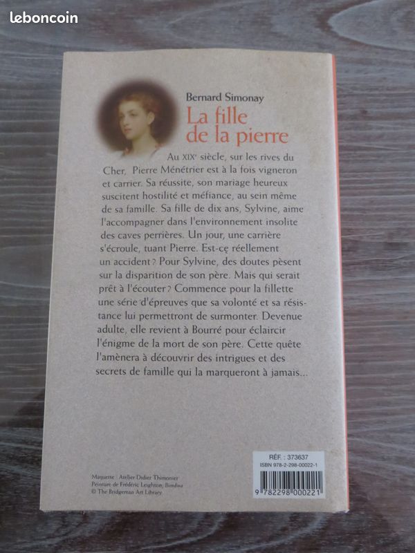 Livre la fille de la pierre de Bernard Simonay (image 2)