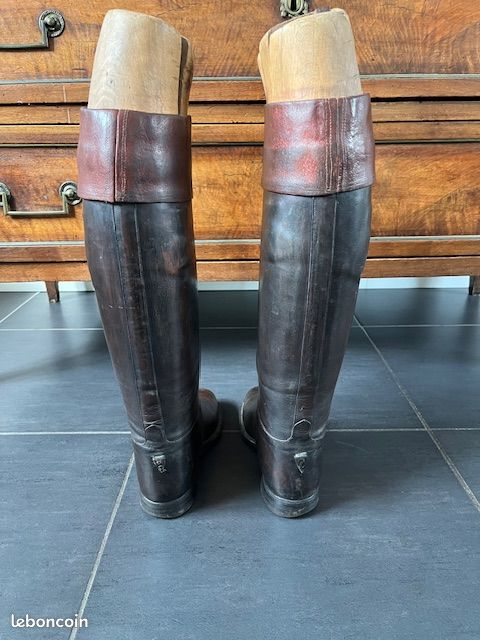 Ancienne Botte Pliante En Bois Jack - Décoration équestre Ou Maison Campagne, Occasion