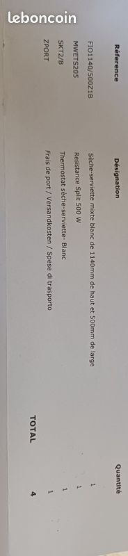 Seche serviettes mixte neuf (image 5)