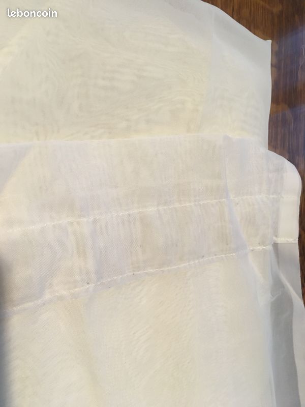 Rideaux blanc 208cm (image 3)