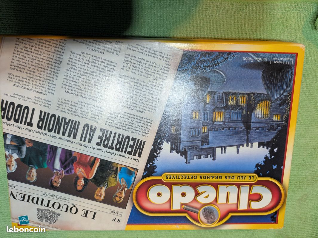 Cluedo Voyage : Meurtre Au Manoir - Jeu De Société Stratégique Compact, Idéal Pour Les Voyages - Fabbri / Hasbro