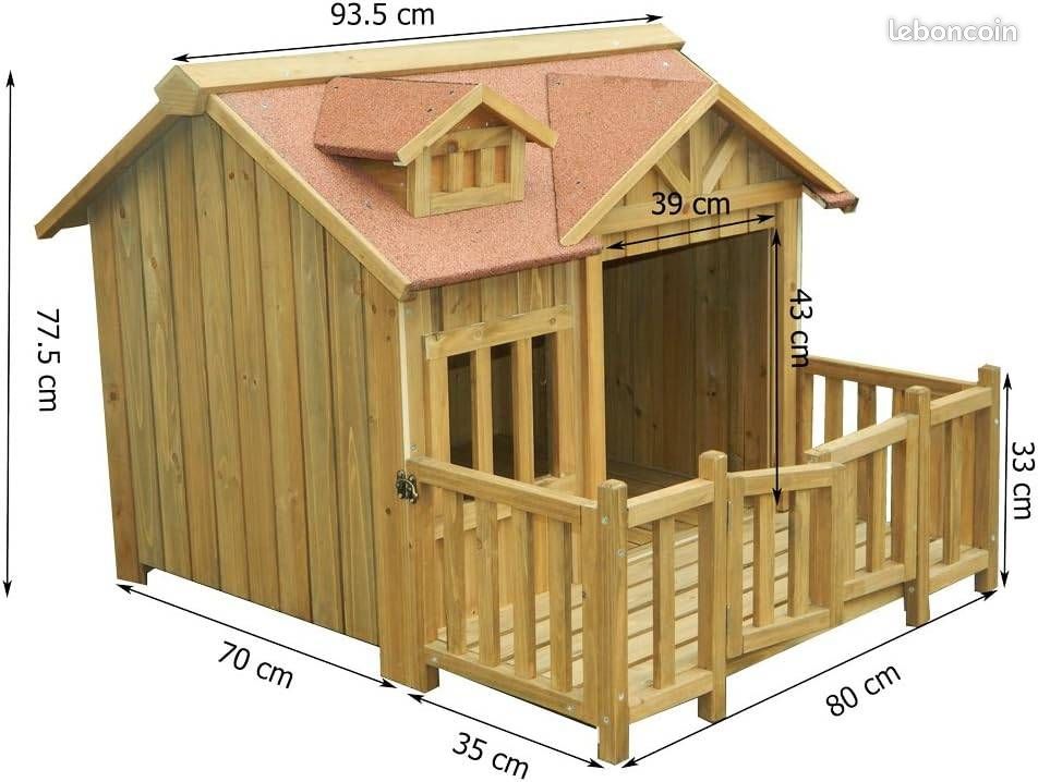 Niche chien - Luxe - 93x105x77cm - Neuve - Livraison en Europe ⭐⭐⭐ (image 2)