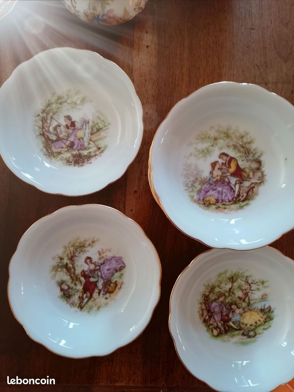 Lot de 8 petites assiettes - porcelaine allemande (image 7)