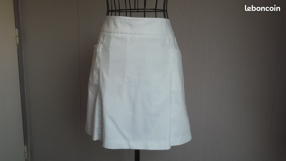 Jupe Blanche Jupe Grise Camaieu Jupe Blanche (Camaïeu) Vêtements