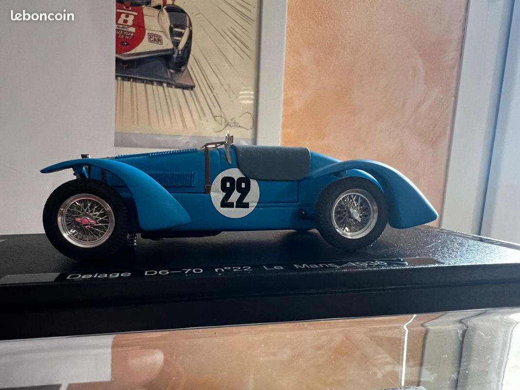 Miniature GCAM 1/43 Delahaye 175 S #3 - 24h Le Mans 1949, édition Limitée