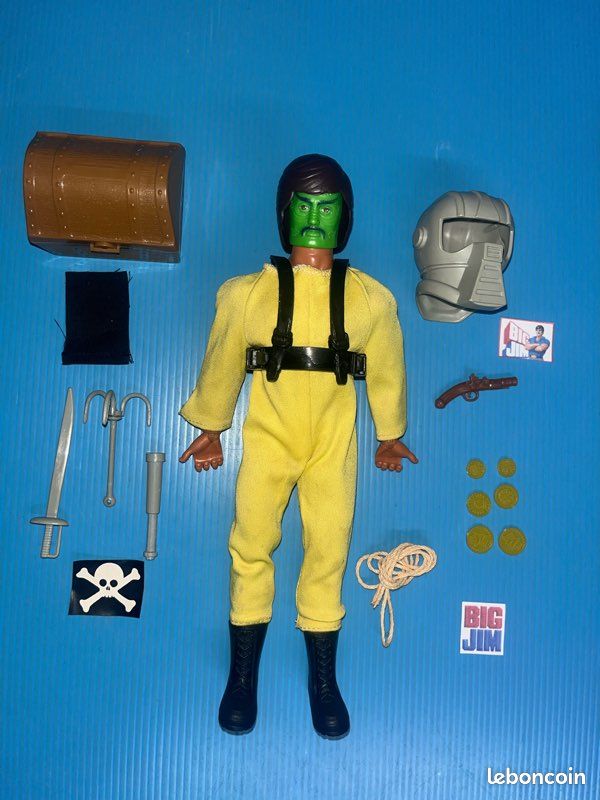 Tenue De Plongée Sous-marine Pour Poupée Big Jim, Vintage Collection
