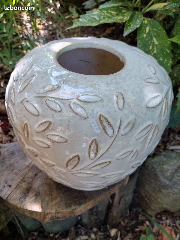 Vase céramique blanc (image 2)