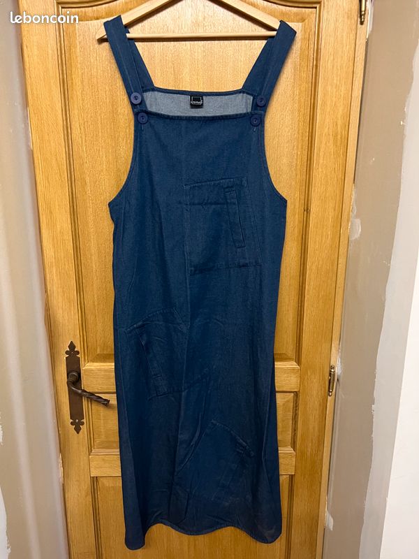 Robe longue en jeans (image 1)