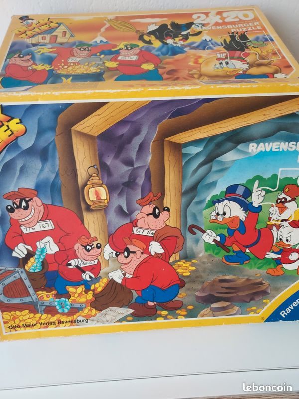 Puzzle Ravensburger 200 Pièces – La Bande à Picsou – Les Pirates – 1990 – NEUF