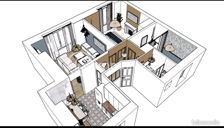 Appartement 4 pièces 51 m²