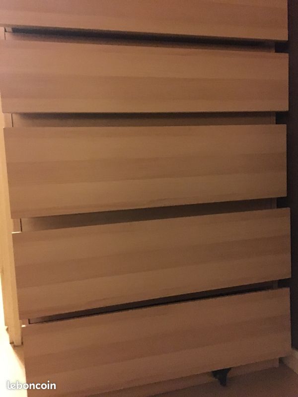 Commode à 5 tiroirss, neuve, 50 euros tiroirs (image 1)