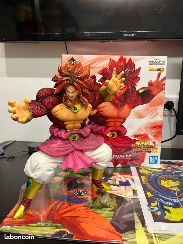 Grande Figurine Dragon Ball Z Broly SSJ4 28cm PVC - Edition Boîte