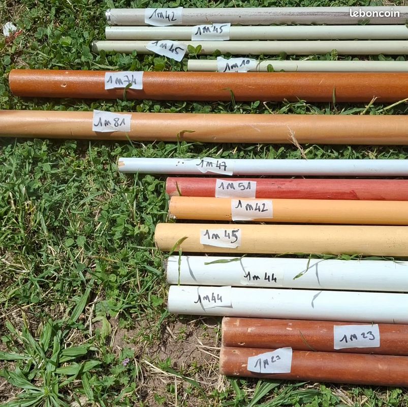 Lot de barre rideaux bois et metal (image 2)