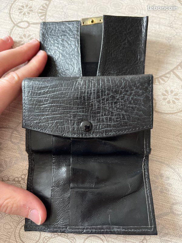 Portefeuille cuir noir (image 3)