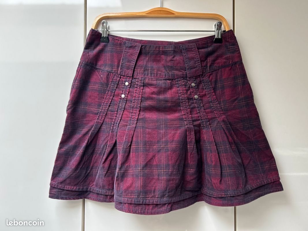 Taille Jupe Carreaux Camaieu Jupe Bordeaux à Carreaux Camaïeu