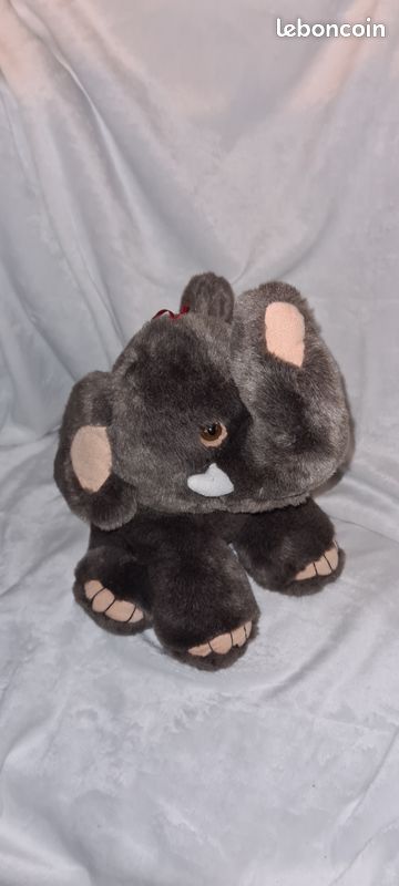 🐘 Peluche éléphant toute douce porte-bonheur – doudou bébé / décoration chambre enfant (image 3)