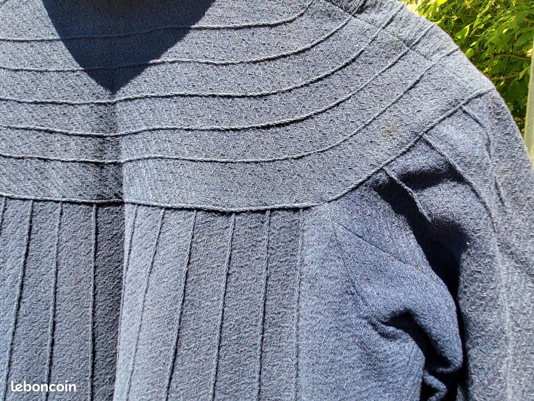 Manteau bleu vintage 36 (image 6)