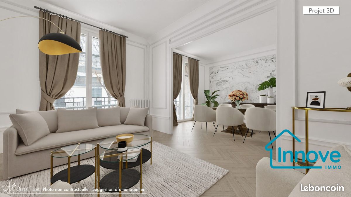 Appartement 4 pièces 97 m² · à Paris · 97 m² · 791 666 €