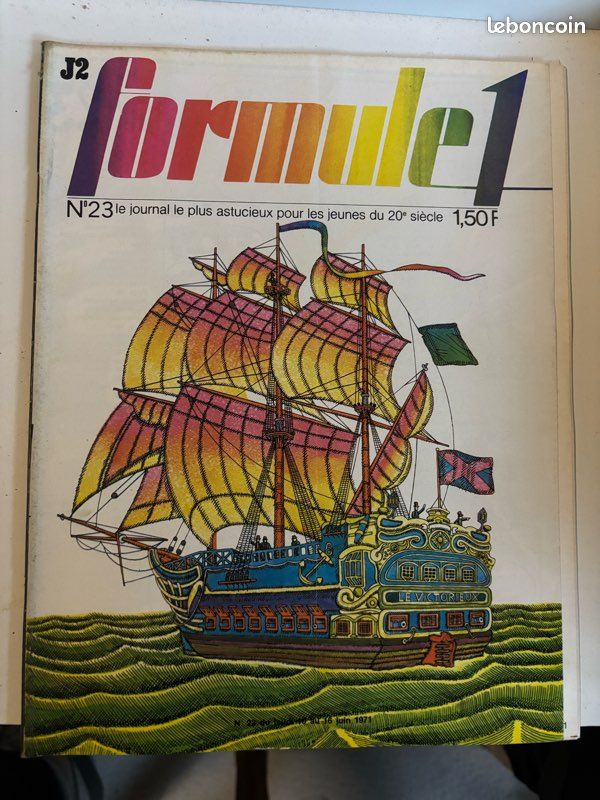 Poster Magazine Formule 1 Années 70 / Citroën C6 1932, état Bon, Français