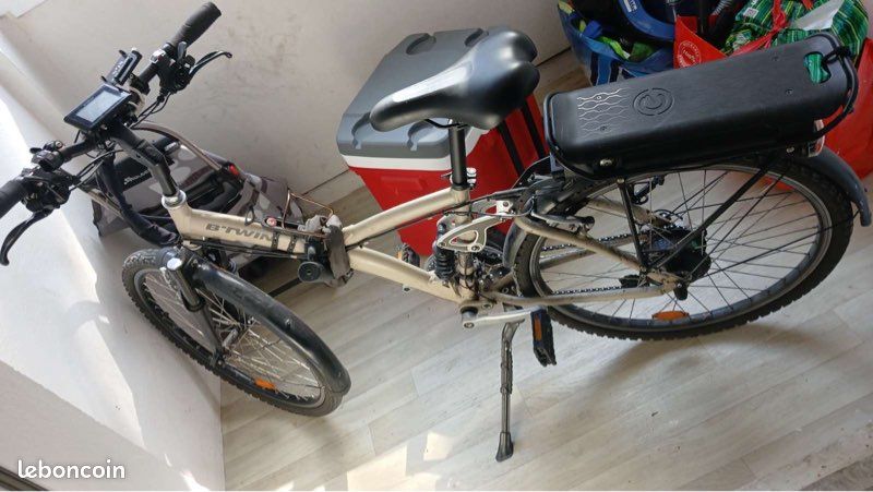 Vélo électrique pliant B’TWIN – Batterie grande autonomie – Bon état (image 3)