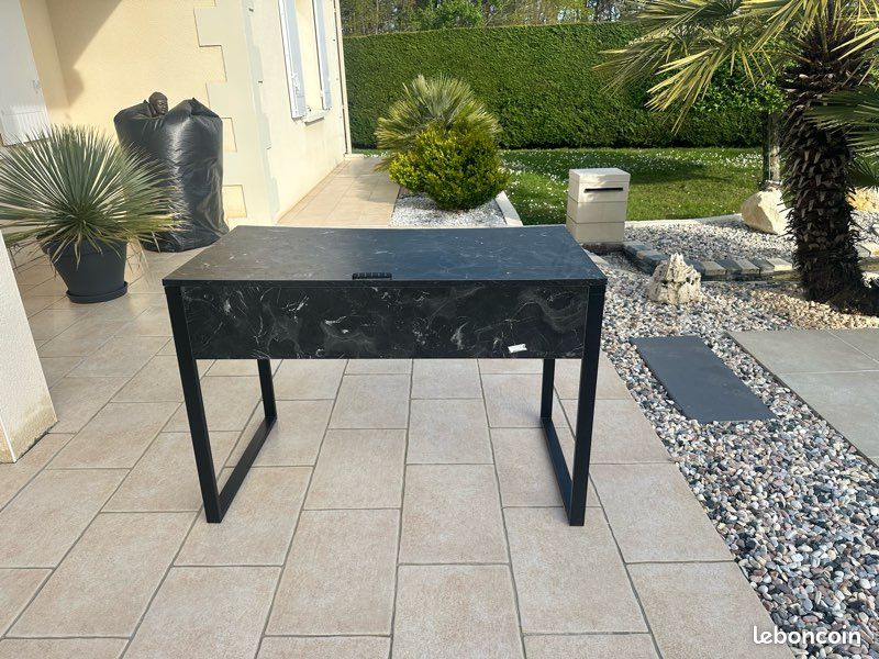 Bureau noir effet marbre (image 2)