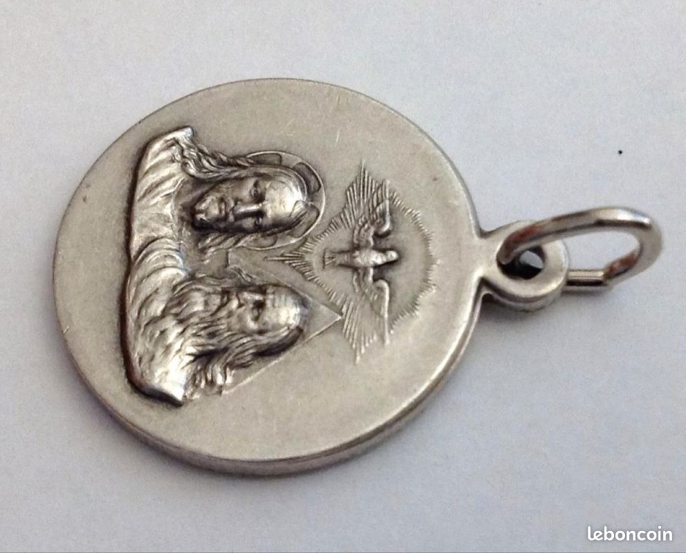 ❤️ Médaille Pendentif de la Sainte Trinité - Les médailles des Saints Patrons NEUF 18MM (image 2)