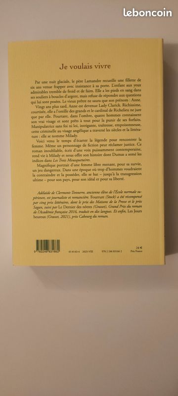 JE VOULAIS VIVRE d'Adélaïde DE CLERMONT-TONNERRE (image 2)
