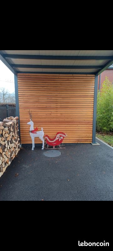 Cerf traineau Noël lumineux (image 1)