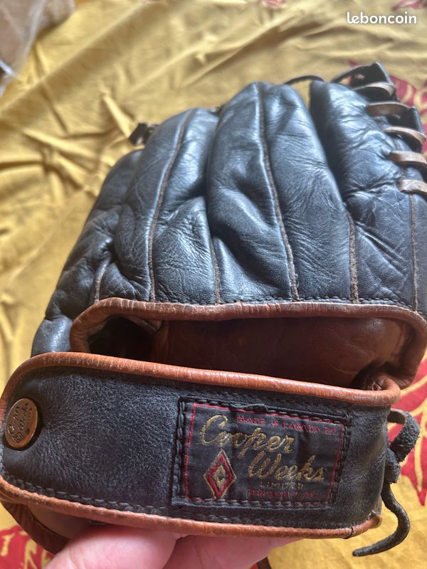 Gant De Baseball Cuir Vintage Cooper Canada – Occasion, Fabriqué En Thaïlande