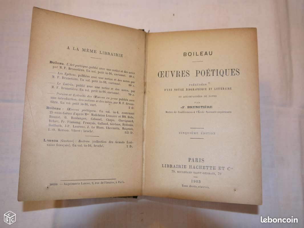 Oeuvres poétiques de Boileau (image 2)