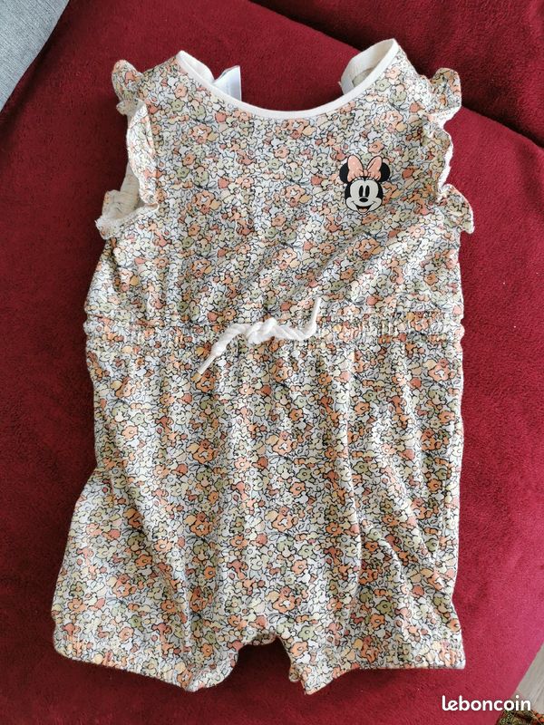 Combinaison short disney baby 9 mois (image 1)