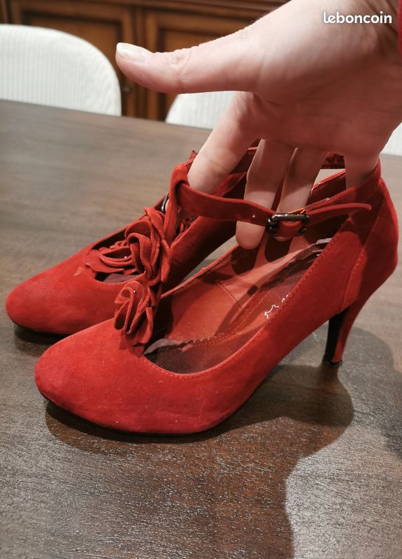 Escarpins Cole Haan Charlize En Cuir Rouge - Talons Moyens, Pointure 9.5 B (US), Neufs Avec Boîte