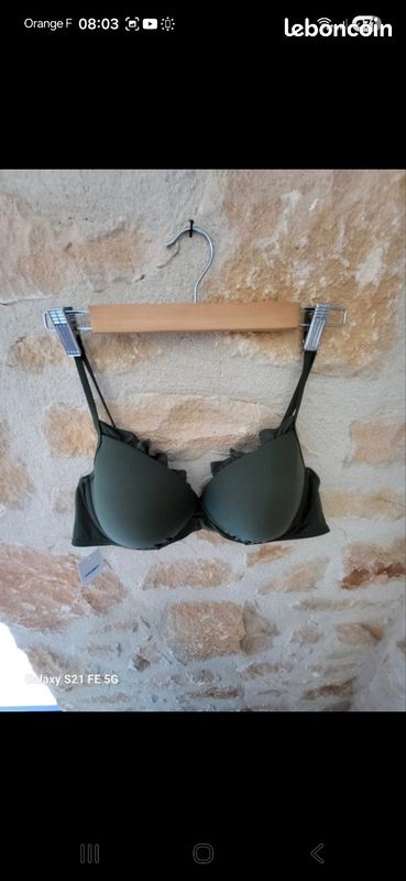 Soutien-gorge de maillot de bain 44, neuf, Coconut kaki (image 1)