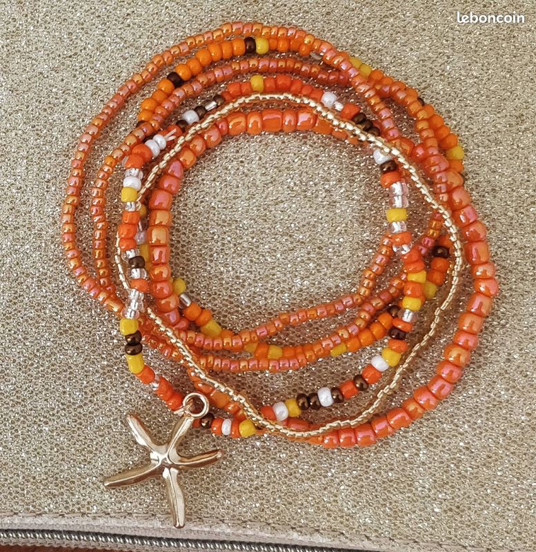 Lot De 2 Bracelets De Survêtement Vintage NOS – Coton Bleu/orange/blanc (neuf Avec étiquettes)