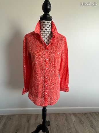 Chemise Blouse ONE STEP - Taille 38 - Bleu - Occasion Très Bon État