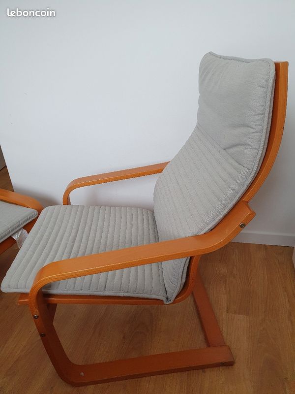 Fauteuil IKEA avec repose pieds (image 2)