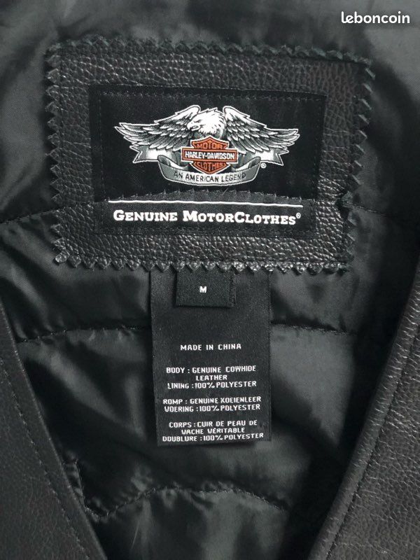 Gilet Cuir Clouté Electra Harley-Davidson Pour Femme - Taille S, Noir, Neuf Authentique