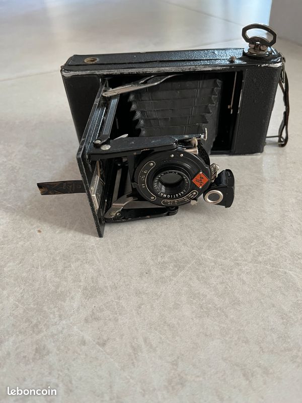 Appareil Photo à Soufflet Agfa Billy Compur - Format 6x9 - Avec Étui Cuir