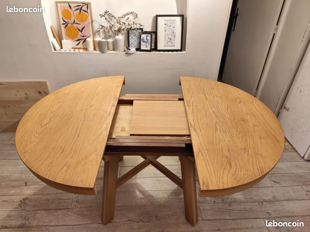 Table ronde extensible 4 à 8 couverts, Zebarn - La Redoute (image 3)