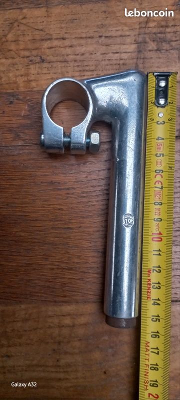 Potence Centrix acier , vélo ancien 1920 1930