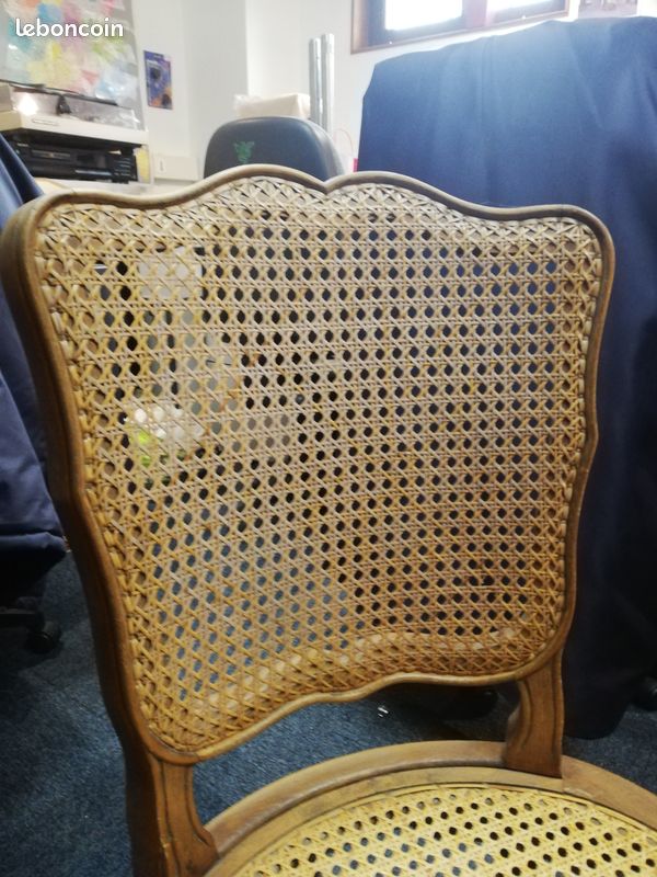 Lot 3 chaises cannées (image 3)