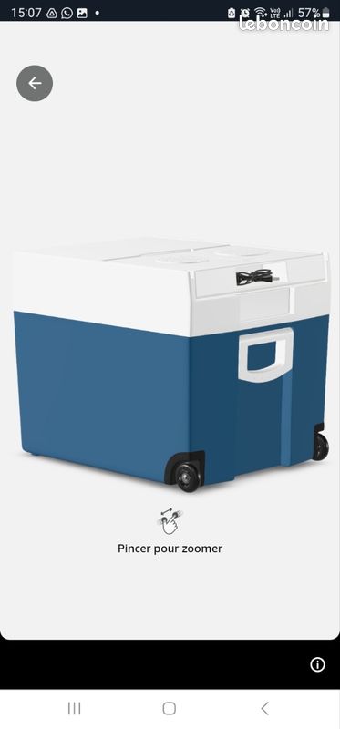 Glacière électrique Portable MT48W 48L - 12V/230V Pour Voiture, Camping, Camion - Neuve